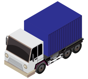 Container truck for loading capacity